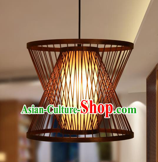 Traditional Chinese Bamboo Weaving Hanging Lanterns Handmade Palace Lantern Ancient Lamp