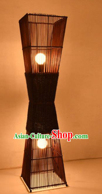 Traditional Chinese Carving Bamboo Lanterns Handmade Lantern Ancient Floor Lamp