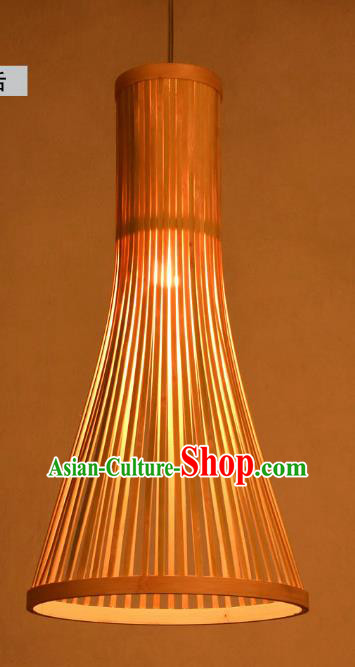 Traditional Asian Rattan Lanterns Handmade Hanging Ceiling Lantern Ancient Lamp