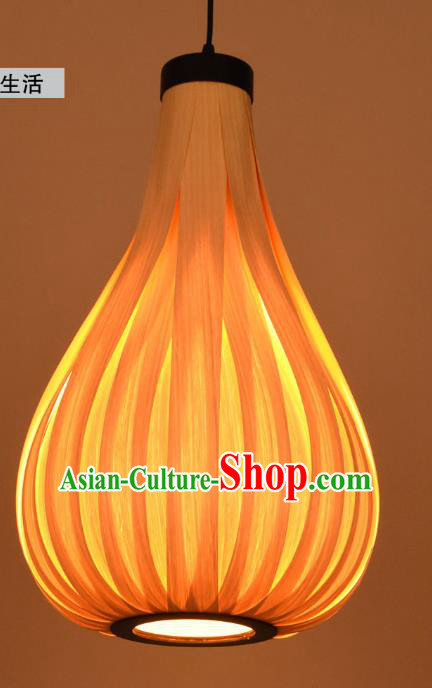Traditional Asian Rattan Lanterns Handmade Hanging Ceiling Lantern Ancient Lamp
