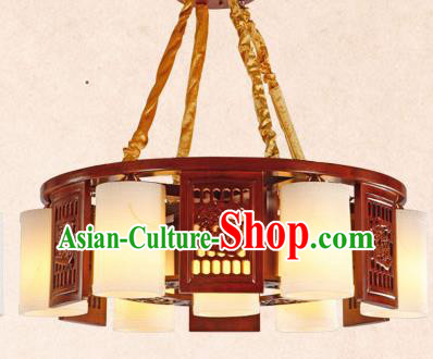 Traditional Chinese Wood Carving Ceiling Lanterns Ancient Handmade Marble Lantern Ancient Lamp