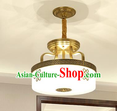 Traditional Chinese Golden Ceiling Lanterns Ancient Handmade Brass Lantern Ancient Lamp