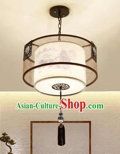 Traditional Handmade Chinese Painting Hanging Lanterns Ancient Ceiling Lantern Ancient Lamp