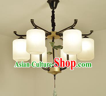 Traditional Handmade Chinese Palace Lanterns Ancient Six-Lights Ceiling Lantern Ancient Lamp