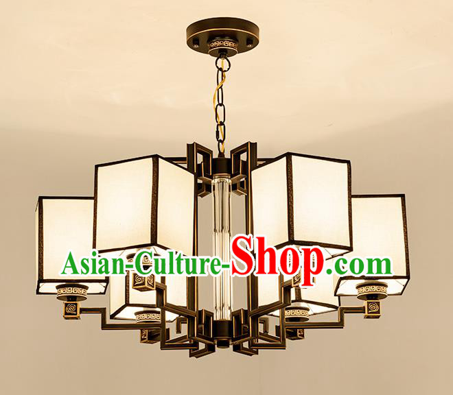 Traditional Handmade Chinese Brass Palace Lanterns Ancient Six-Lights Ceiling Lantern Ancient Lamp