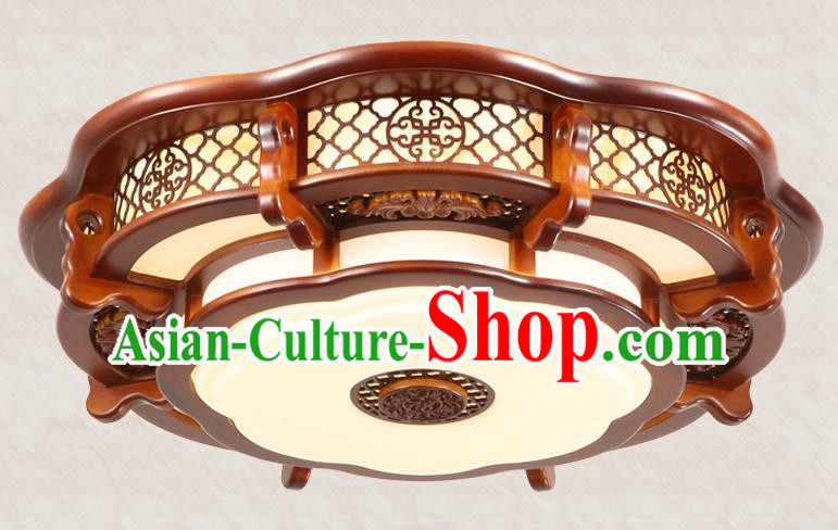 Traditional Chinese Handmade Wood Carving Ceiling Lantern Asian Lanterns Ancient Lantern