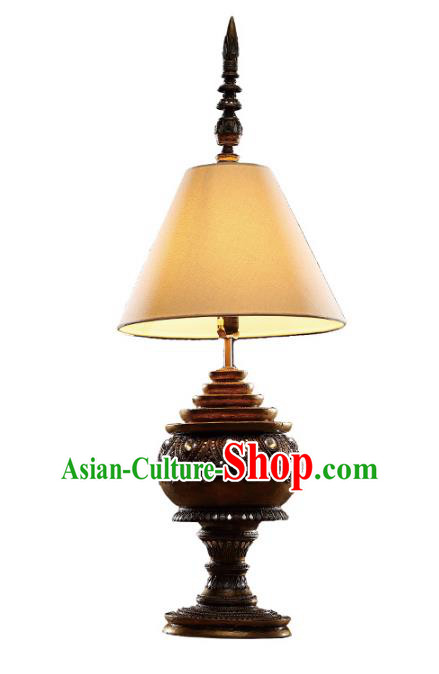 Handmade Thailand Floor Lantern Asian Lanterns Religion Wood Carving Lantern Traditional Lamp