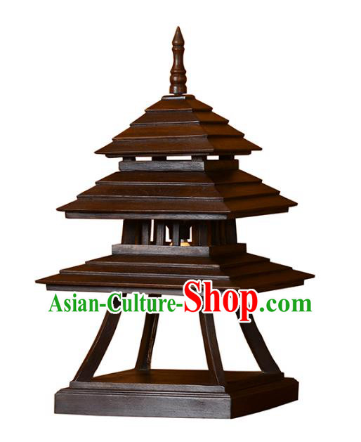 Thailand Handmade Lantern Asian Wood Lanterns Desk Lantern Traditional Lamp