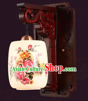 China Handmade Palace Lanterns Painted Wall Lantern Ancient Wood Lanterns Traditional Lamp