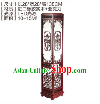 China Handmade Palace Lanterns Wood Carving Floor Lantern Ancient Lanterns Traditional Lamp
