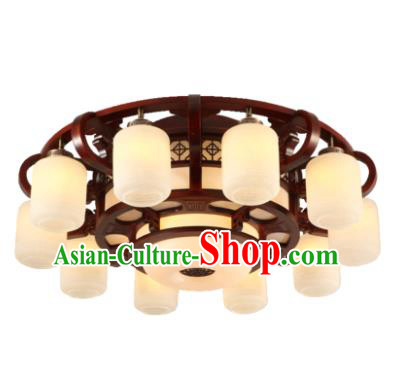 Traditional Chinese Handmade Ten-Lights Lantern Wood Lantern Ancient Palace Ceiling Lanterns