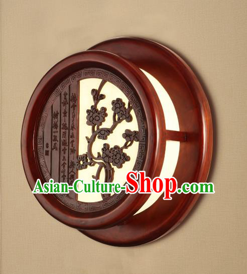 China Handmade Palace Lanterns Plum Blossom Wall Lantern Ancient Wood Lanterns Traditional Lamp