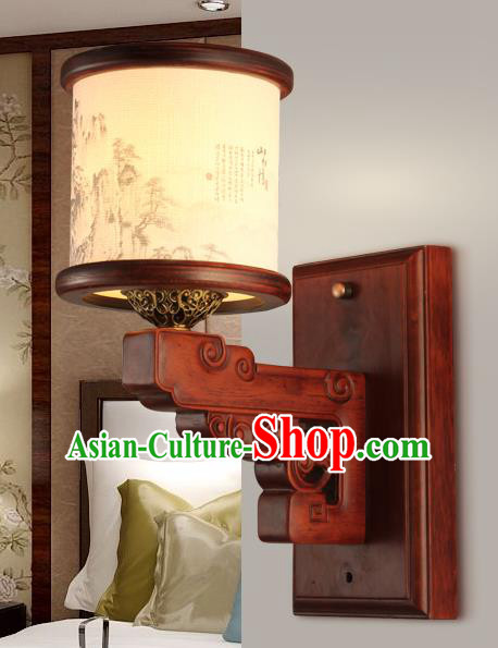 China Handmade Palace Lanterns Wall Lantern Ancient Wood Lanterns Traditional Lamp