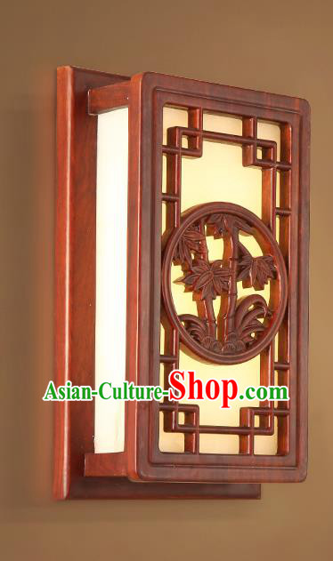 China Handmade Marble Lanterns Palace Wall Lantern Ancient Wood Carving Bamboo Lanterns Traditional Lamp