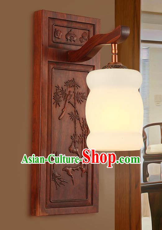 China Handmade Rosewood Carving Lanterns Palace Marble Wall Lantern Ancient Lanterns Traditional Lamp