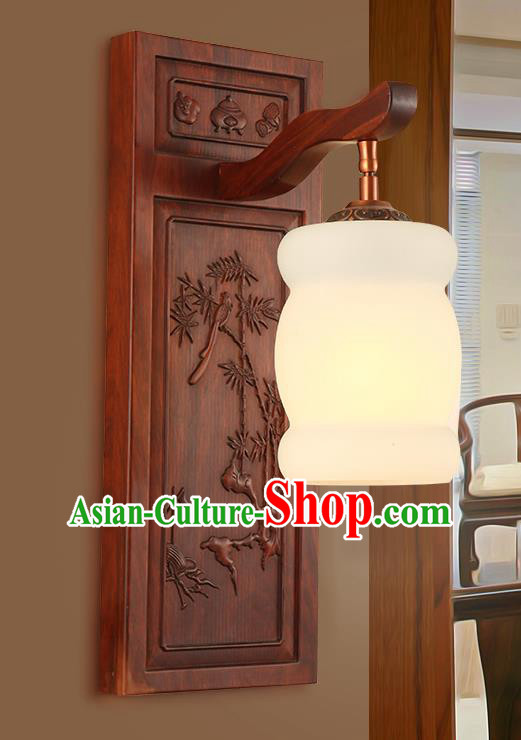 China Handmade Rosewood Carving Lanterns Palace Marble Wall Lantern Ancient Lanterns Traditional Lamp