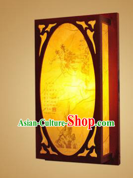 China Handmade Wood Wall Lanterns Painted Palace Lantern Ancient Lanterns Traditional Lamp