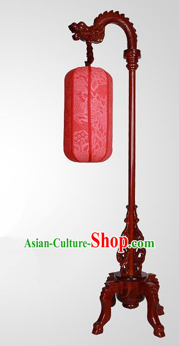 China Handmade Wood Lanterns Red Palace Floor Lantern Ancient Lanterns Traditional Lamp