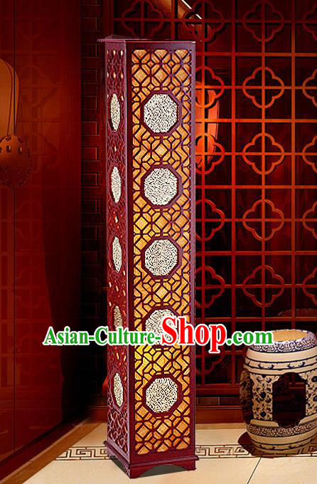 China Handmade Wood Carving Lanterns Palace Floor Lantern Ancient Lanterns Traditional Lamp