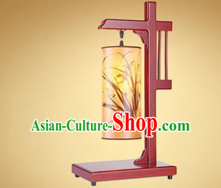 China Handmade Wood Parchment Lanterns Palace Painting Orchid Lantern Ancient Lanterns Traditional Lamp