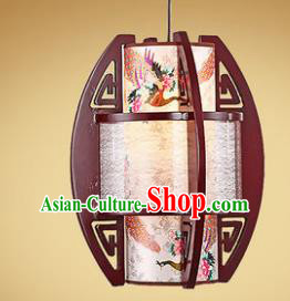 Traditional Chinese Handmade Painted Palace Lantern New Year Wood Hanging Lanterns Ancient Lamp