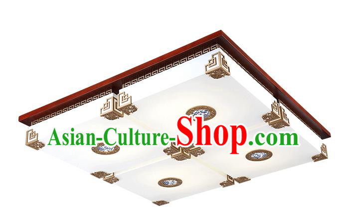 Traditional Chinese Square Palace Lantern Handmade Painting Ceiling Lanterns Ancient Lamp