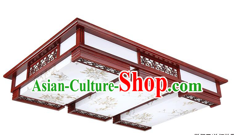 Traditional Chinese Painted Bamboo Palace Lantern Handmade Ceiling Lanterns Ancient Lamp