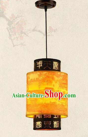 Traditional Chinese New Year Palace Lantern Handmade Painted Hanging Lanterns Ancient Lamp