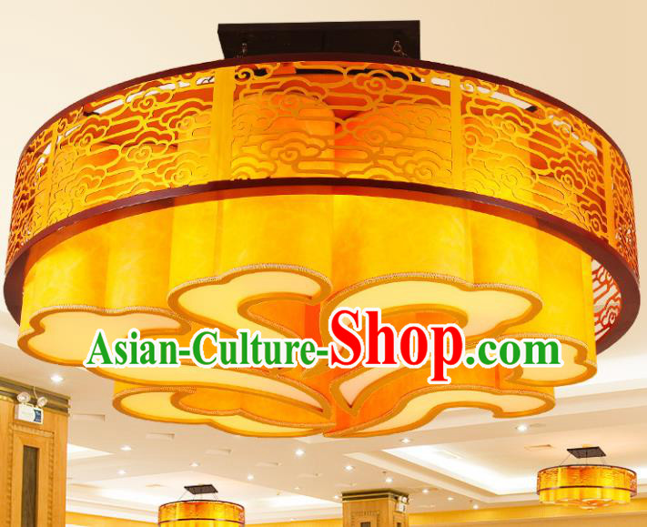 Traditional Chinese Palace Lantern Handmade Iron Ceiling Lanterns Ancient Lamp