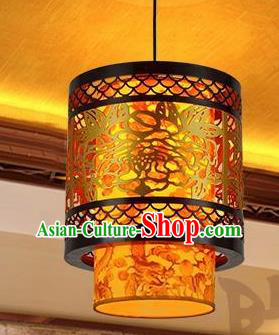 Traditional Chinese Carving Peony Palace Lantern Handmade Ceiling Lanterns Ancient Lamp