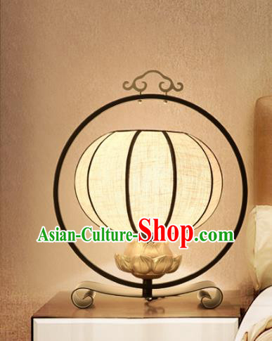 Traditional Chinese Palace Lantern Handmade Lotus Desk Lanterns Ancient Lamp