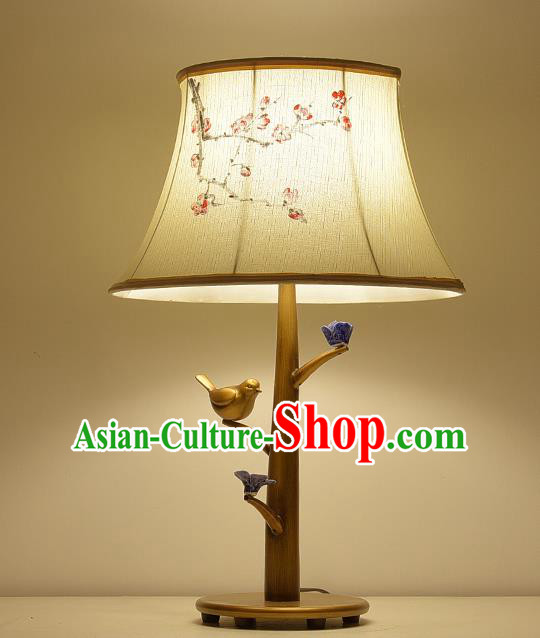 Traditional Chinese Palace Lantern Handmade Birds Desk Lanterns Ancient Lamp
