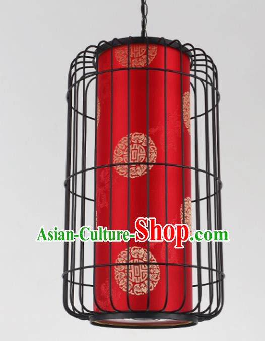 Top Grade Handmade Red Palace Lanterns Traditional Chinese Iron Lantern Ancient Ceiling Lanterns