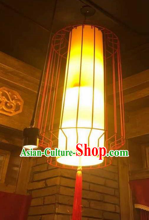 Top Grade Handmade Golden Hanging Lanterns Traditional Chinese Palace Lantern Ancient Ceiling Lanterns