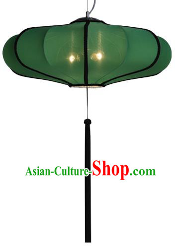 Top Grade Handmade Green Lanterns Traditional Chinese Palace Lantern Ancient Ceiling Lanterns