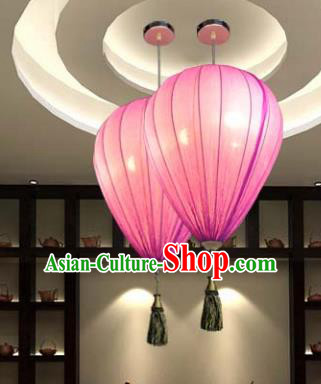 Top Grade Handmade Pink Hanging Lanterns Traditional Chinese Ceiling Palace Lantern Ancient Lanterns