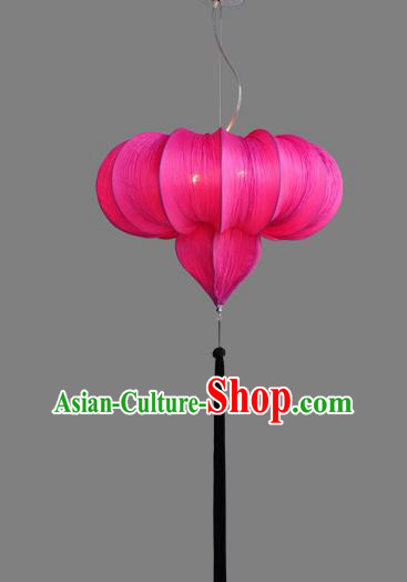 Top Grade Handmade Rosy Hanging Lanterns Traditional Chinese Ceiling Palace Lantern Ancient Lanterns