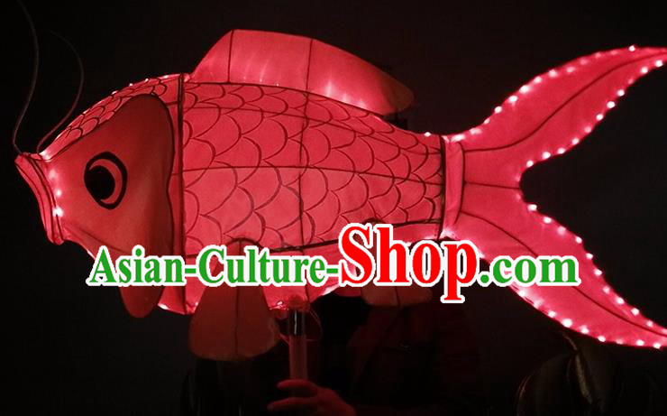 China Handmade Red Fish Lanterns Traditional Chinese New Year Palace Lantern Ancient Lanterns