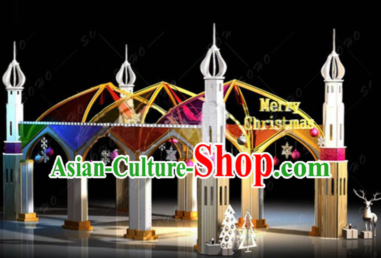 Traditional Christmas Light Show Decorations Lamps Stage Display Lamplight LED Lanterns