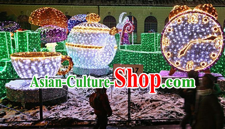 Traditional Christmas Light Show Decorations Lamps Stage Display Lamplight LED Lanterns