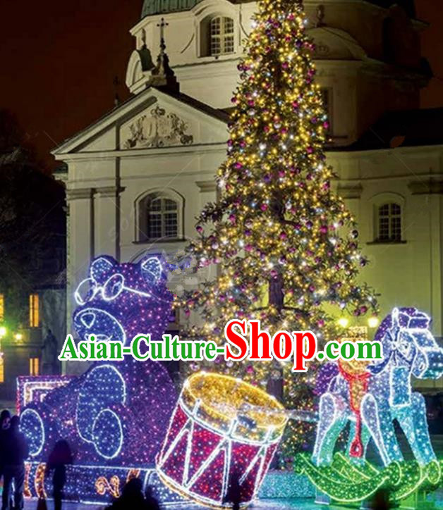 Traditional Christmas LED Light Show Christmas Tree Decorations Lamps Stage Display Lamplight Lanterns