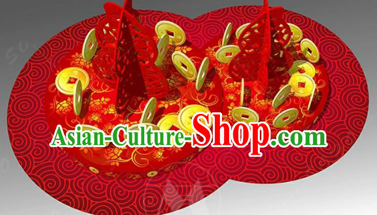 Handmade China Spring Festival Lights Red Arrangement Lamplight Decorations Stage Display Lanterns