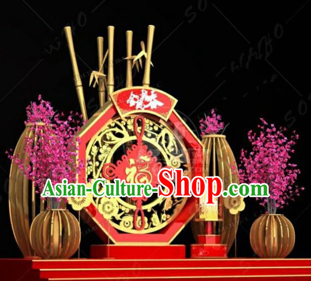 Handmade China Spring Festival Lamp Lamplight Decorations Stage Display Lanterns