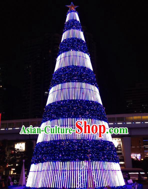 Traditional Handmade Christmas Light Show Decorations Large Shiny Christmas Tree Lamplight LED Lanterns