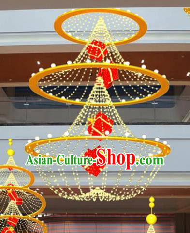 Handmade China Traditional New Year Decorations Yellow Lanterns Lamplight LED Lamp