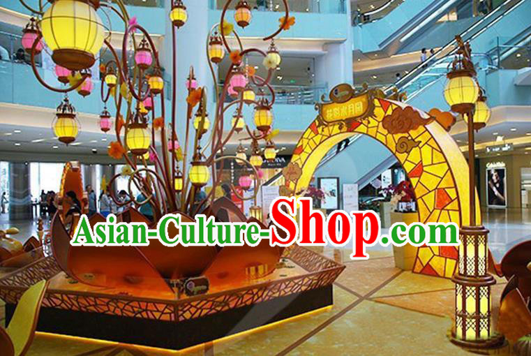 Handmade Chinese New Year Spring Festival Decorations Lanterns Stage Display Lamp