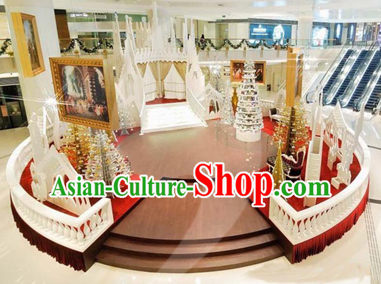 Traditional Handmade Christmas Stage Lights Scene Display Decorations Shiny Lamplight LED Lanterns