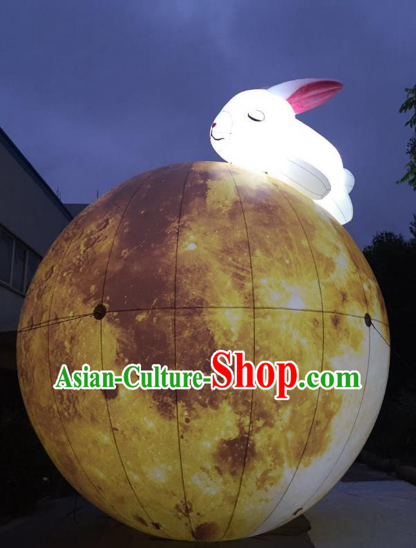 Handmade China Mid-Autumn Festival Decorations Lights Moon Lanterns Stage Display Lamp