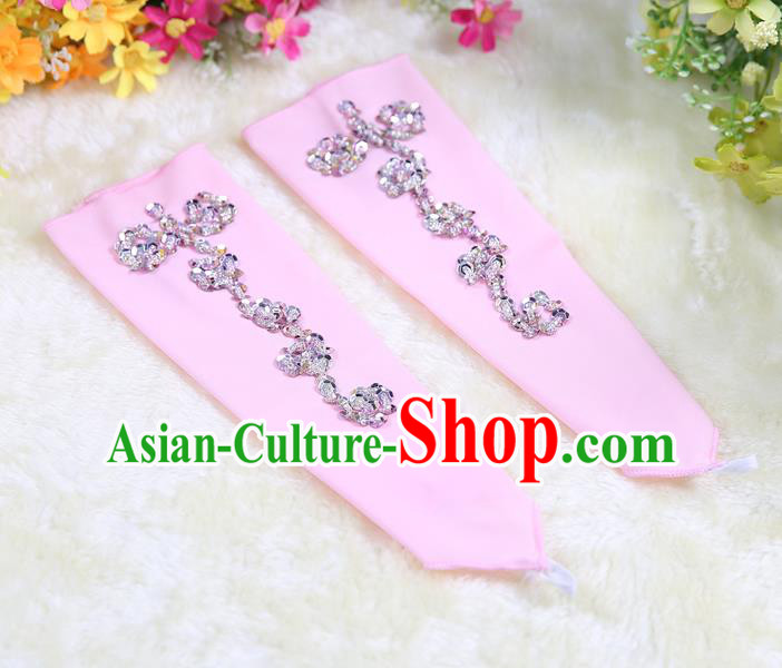 Indian Bollywood Belly Dance Accessories Pink Oversleeve Sleevelet for Kids