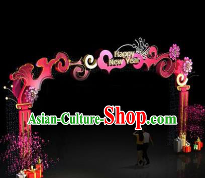 China Traditional New Year Archway Lamp Decorations Lamplight Stage Display Lanterns